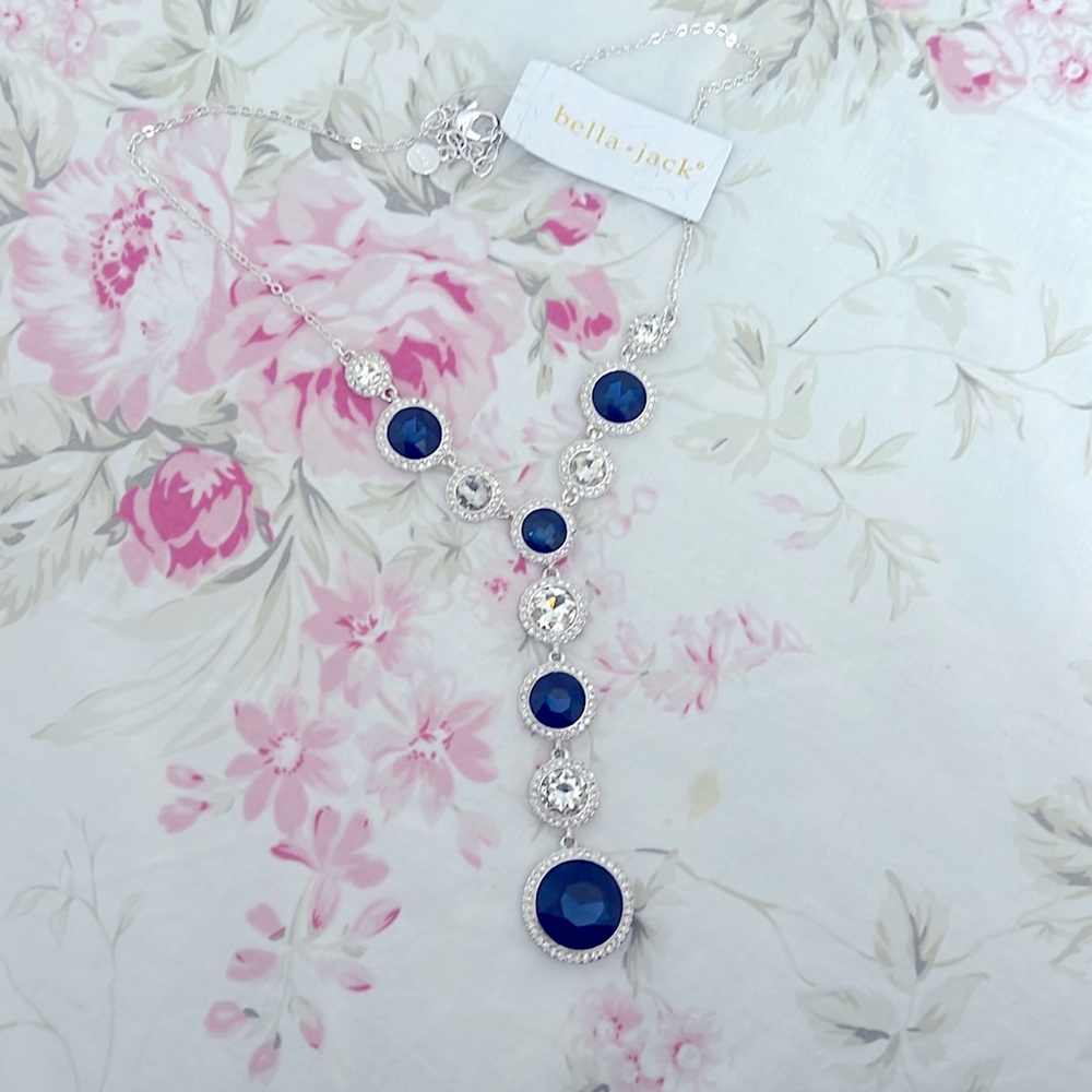 Blue and silver necklace
